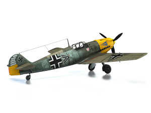 messerschmitt - bf-109 e - jg2 Model 3D