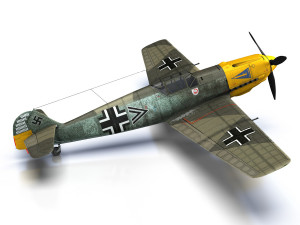 messerschmitt - bf-109 e - jg2 Model 3D