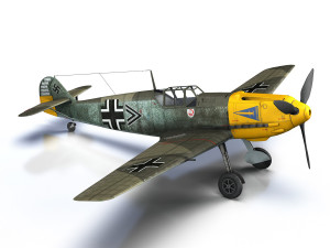 messerschmitt - bf-109 e - jg2 Model 3D