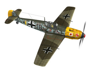 messerschmitt - bf-109 e - black 10 3D Model