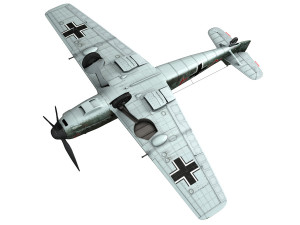 messerschmitt - bf-109 e - red 4 3D Model