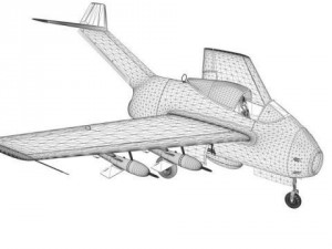 focke wulf ta 183 huckebein 3D Model