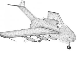 focke wulf ta 183 huckebein 3D Model