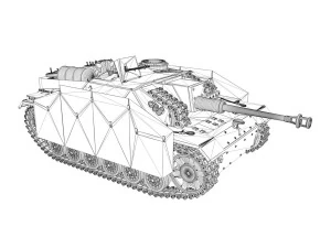 sdkfz 142 stug iii ausf g 3D Model