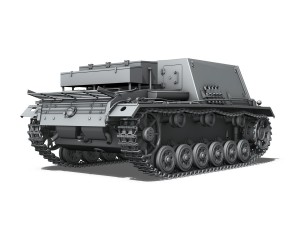 stuig 33b - self-propelled heavy infantry Model 3D