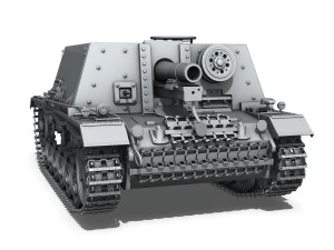 stuig 33b - self-propelled heavy infantry 3D Model