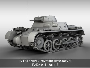 pzkpfw 1 - panzer 1 - ausf a 3D Model