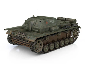 su-76i - soviet assault - 3302 3D Model