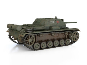 su-76i - soviet assault - 3302 3D Model