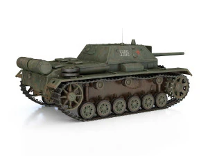 su-76i - soviet assault - 3302 3D Model