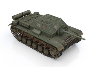 su-76i - soviet assault - 3302 3D Model