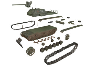 su-76i - soviet assault - 3302 3D Model