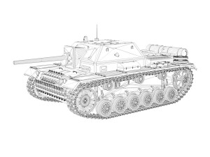 su-76i - soviet assault - 3302 3D Model