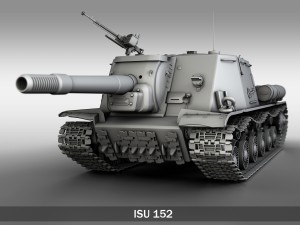 isu152 soviet heavy selfpropelled 3D Model