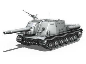 isu152 soviet heavy selfpropelled Modello 3D