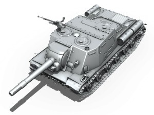 isu152 soviet heavy selfpropelled Modello 3D