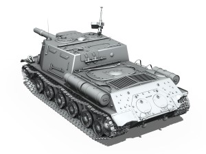 isu152 soviet heavy selfpropelled Modello 3D