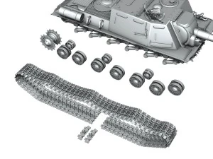 isu 152 semovente pesante sovietico Modello 3D