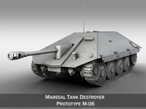 maresal m06 romanian tank hunter 3D Model
