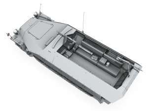 sdkfz 251-1 ausfd - hanomag half-truck 3D Model
