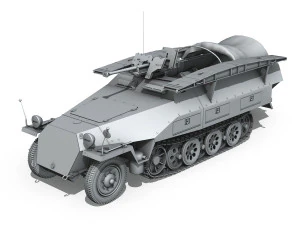 sdkfz 251-7 ausfd - assault engineer vehicle 3D Model