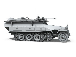 sdkfz 251-7 ausfd - assault engineer vehicle Model 3D