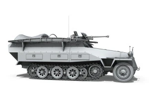 sdkfz 251-7 ausfd - assault engineer vehicle 3D Model