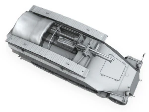 sdkfz 251-7 ausfd - assault engineer vehicle 3D Model