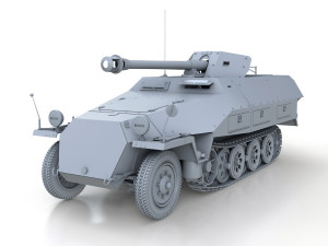 sdkfz 251-22 - ausfd - pakwagen Modelo 3D