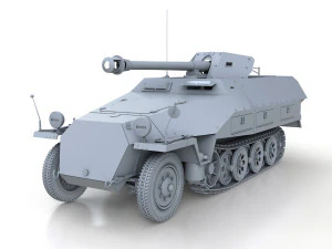 sdkfz 251-22 - ausfd - pakwagen 3D Model