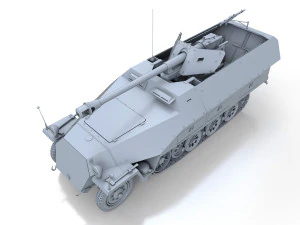 sdkfz 251-22 - ausfd - pakwagen 3D Model