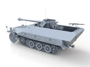 sdkfz 251-22 - ausfd - pakwagen 3D Model