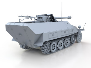 sdkfz 251-22 - ausfd - pakwagen Modelo 3D
