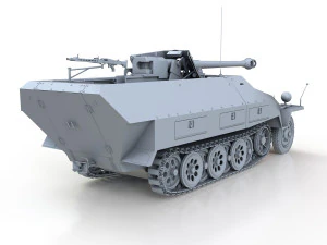 sdkfz 251-22 - ausfd - pakwagen 3D Model