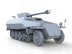 sdkfz 251-22 - ausfd - pakwagen Modelo 3D