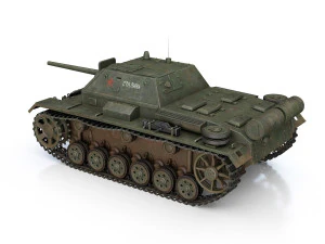 su-76i - assalto sovietico Modello 3D