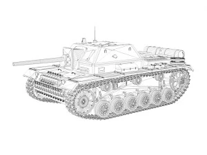 su-76i - assalto sovietico Modello 3D