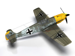 messerschmitt - bf-109 e - jg26 3D Model