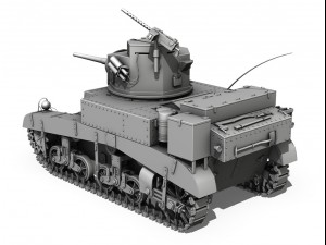 m3 light tank honey Modelo 3D