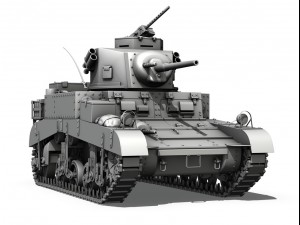m3 light tank honey Modelo 3D