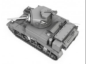 m3 light tank honey Modelo 3D