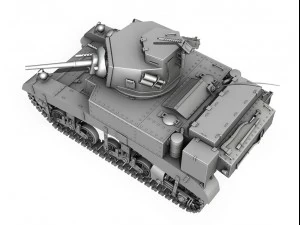 m3 light tank honey 3D Model