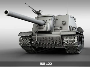 isu122 - soviet heavy selfpropelled 3D Model