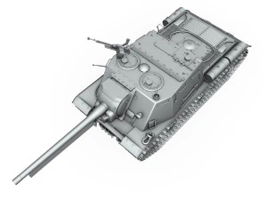 isu122 - soviet heavy selfpropelled 3D Model