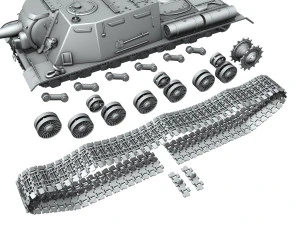 isu122 - soviet heavy selfpropelled 3D Model