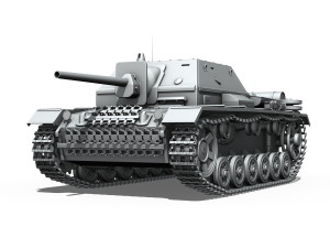 su76i - soviet assault Modèle 3D