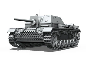 su76i - soviet assault 3D Model