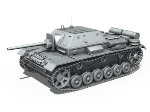 su76i - soviet assault Modèle 3D
