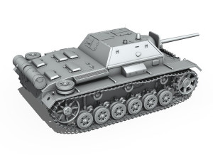 su76i - soviet assault Modèle 3D