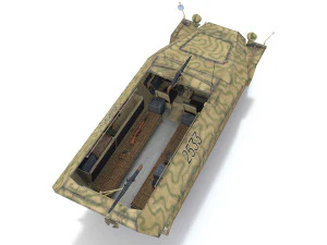 sdkfz 251 ausf d - half-track - 2533 3D Model